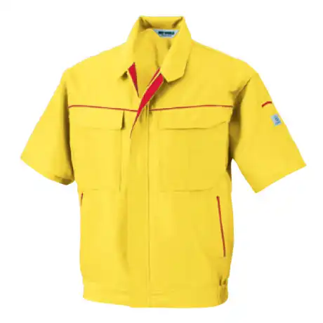 作業服 長袖ブルゾン イエロー×レッド 【5628-BBO】 