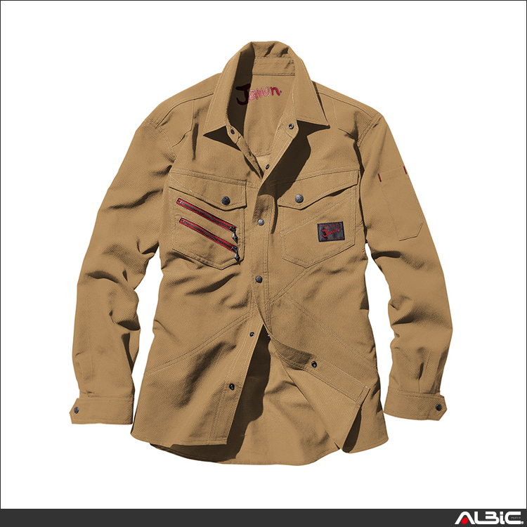 高伸縮袖シャツ【56304-JIC】 商品写真