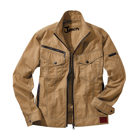 ステッチ長袖ジャンパー【56400-JIC】 C134.キャメル