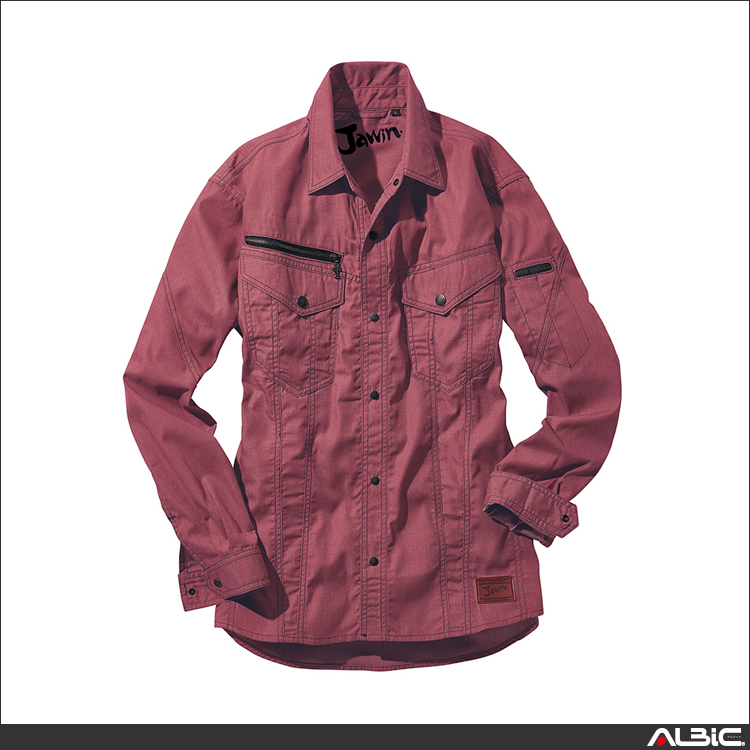 ステッチ長袖シャツ【56404-JIC】 商品写真