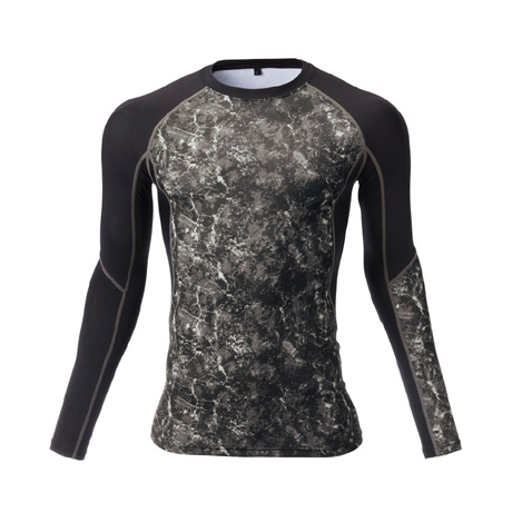 冷感長袖コンプレッション【56615-ATK】 62.ペイントブラック
