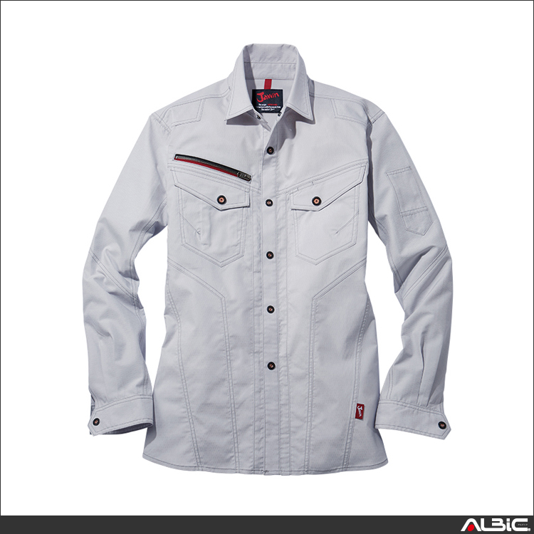 ストレッチ長袖シャツ【57204-JIC】 商品写真