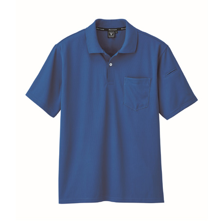 ペン差し付き制電半袖ポロシャツ【6010-XEB】 46.ロイヤルブルー