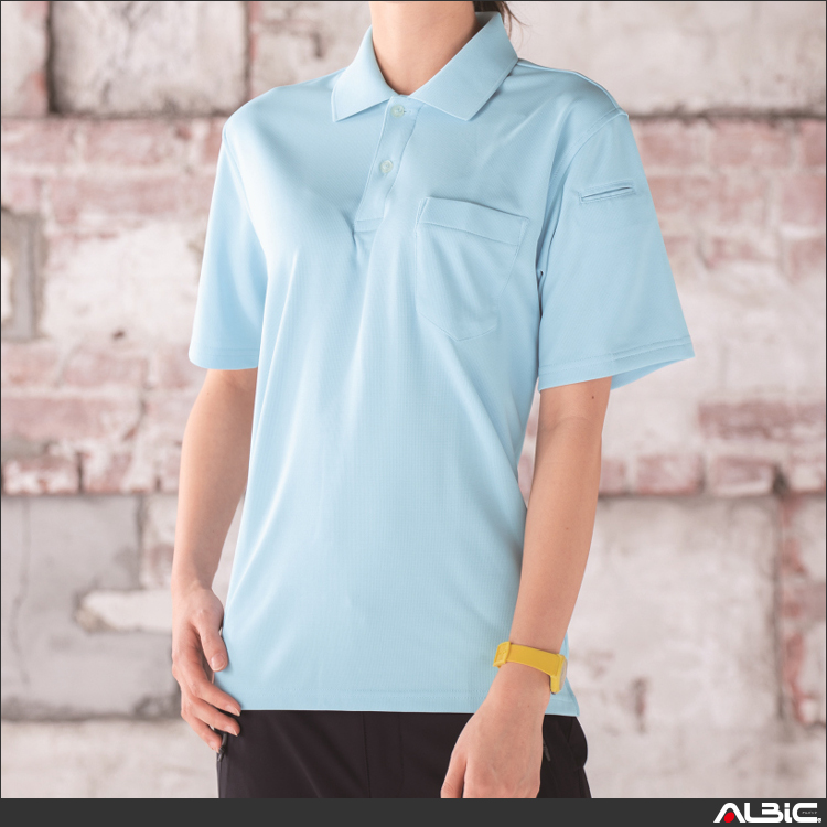 ペン差し付き制電半袖ポロシャツ【6010-XEB】 商品写真