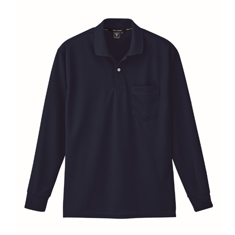 吸汗速乾長袖ポロシャツ【6035-XEB】 10.コン