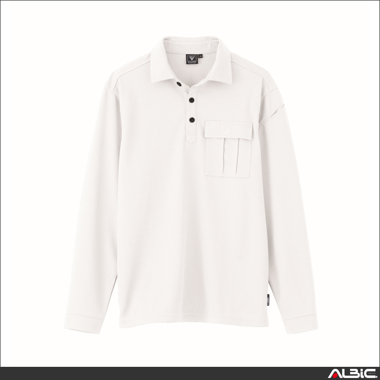 JIS帯電防止長袖ポロシャツ【6041-XEB】 商品写真