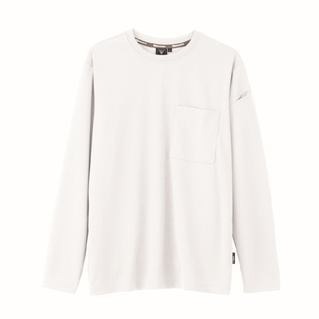 JIS帯電防止長袖Tシャツ【6043-XEB】 32.シロ