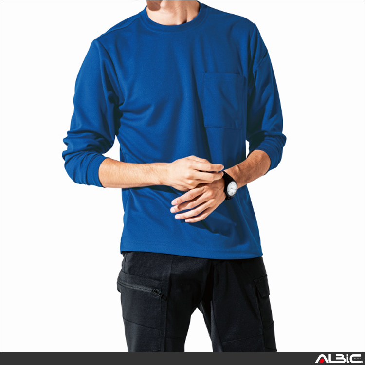 JIS帯電防止長袖Tシャツ【6043-XEB】 商品写真