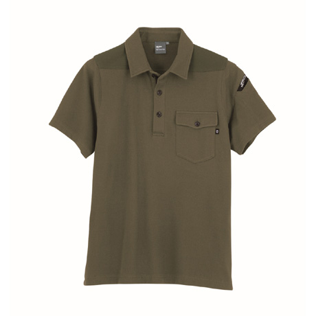 ストレッチ半袖ポロシャツ【6050-XEB】 62.アーミーグリーン