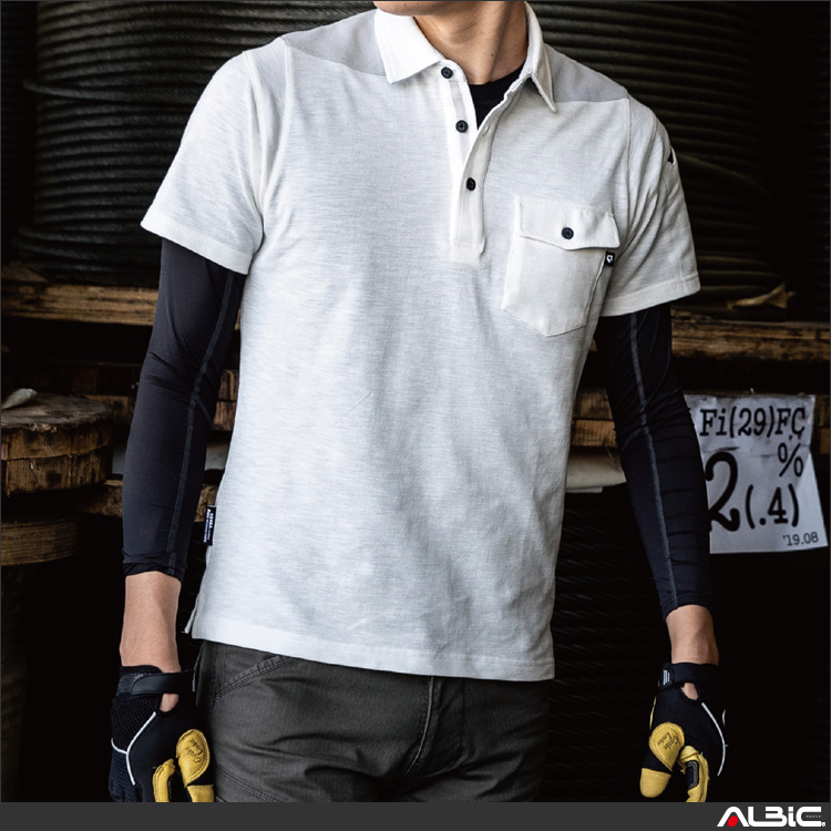 ストレッチ半袖ポロシャツ【6050-XEB】 商品写真