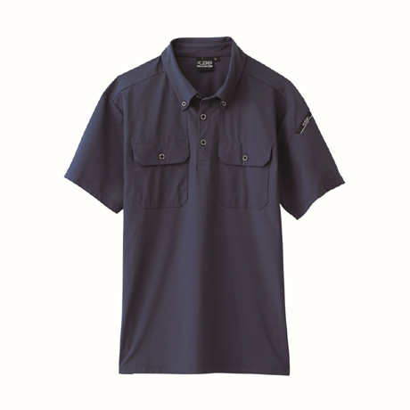 消臭機能付き半袖ポロシャツ【6080-XEB】 19.ディープネイビー