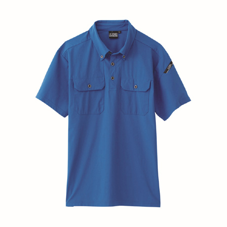 消臭機能付き半袖ポロシャツ【6080-XEB】 40.ブルー