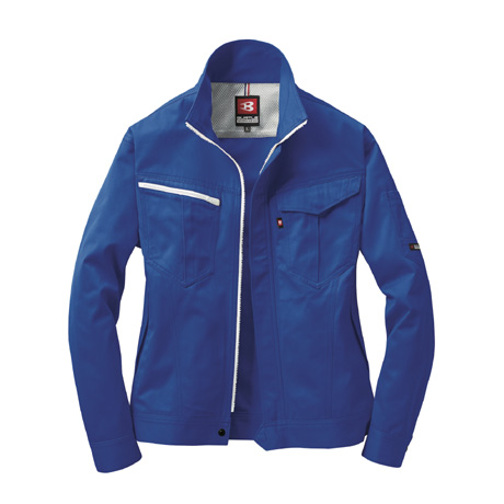 制電ケア長袖ジャケット【6081-BAT】 42.ロイヤルブルー