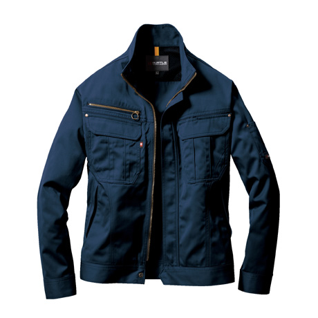 日本製ソフトツイルジャケット【6091-BAT】 3.ネイビー