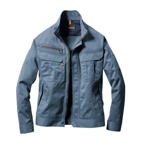 日本製ソフトツイルジャケット【6091-BAT】 4.ミストブルー