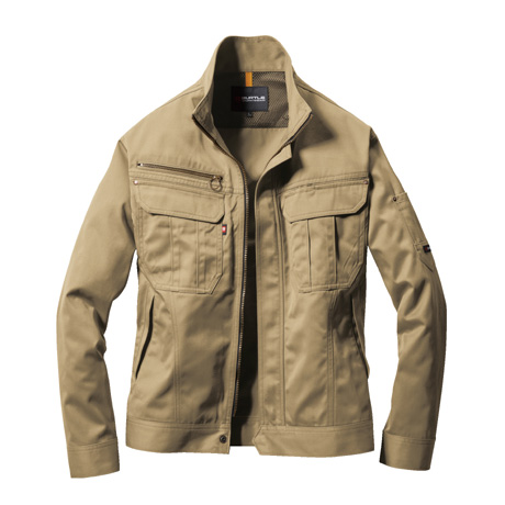 日本製ソフトツイルジャケット【6091-BAT】 23.カーキ