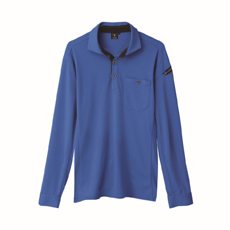 帯電防止長袖ポロシャツ【6095-XEB】 46.ロイヤルブルー