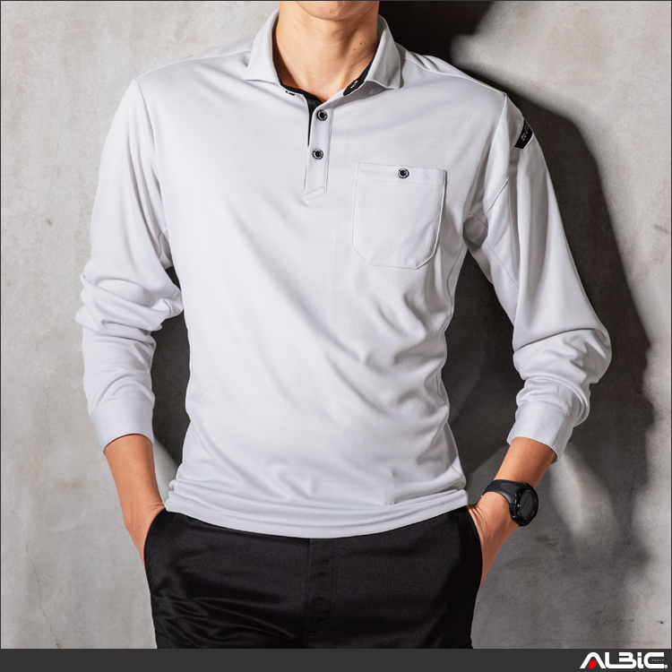 帯電防止長袖ポロシャツ【6095-XEB】 商品写真