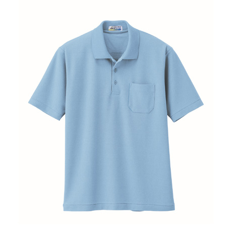 帯電防止半袖ポロシャツ【6100-XEB】 42.サックス