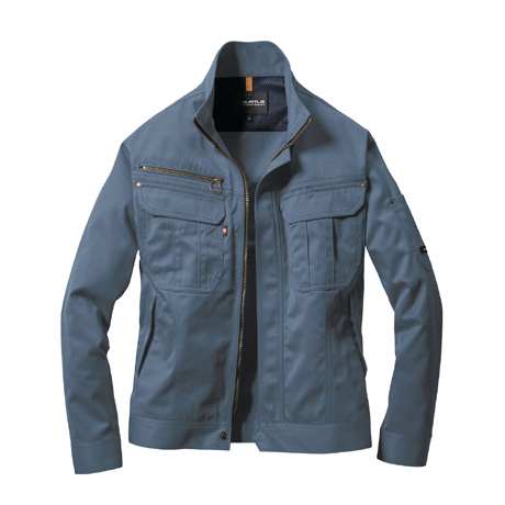 帯電防止長袖ジャケット【6101-BAT】 4.ミストブルー