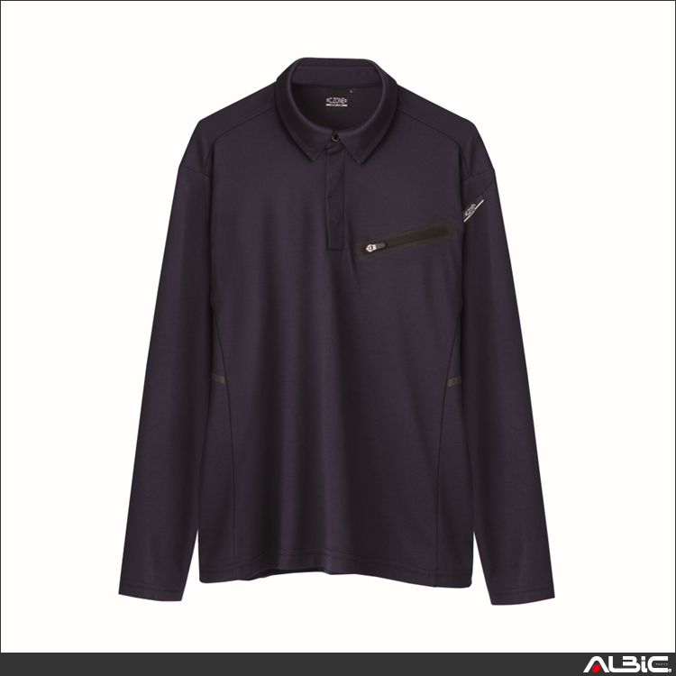 接触冷感長袖ポロシャツ【6115-XEB】 商品写真