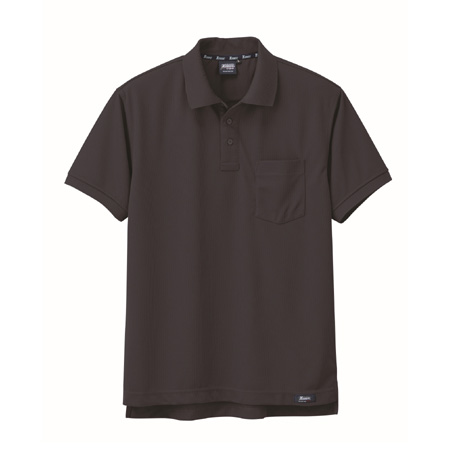 ハニカムメッシュ半袖ポロシャツ【6122-XEB】 25.チャコールグレー