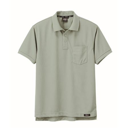 ハニカムメッシュ半袖ポロシャツ【6122-XEB】 61.モスグリーン