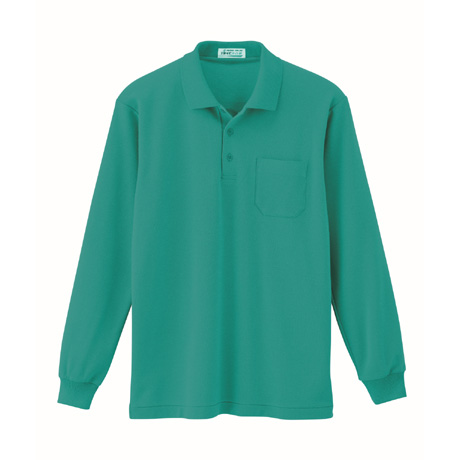 帯電防止長袖ポロシャツ【6130-XEB】 60.グリーン