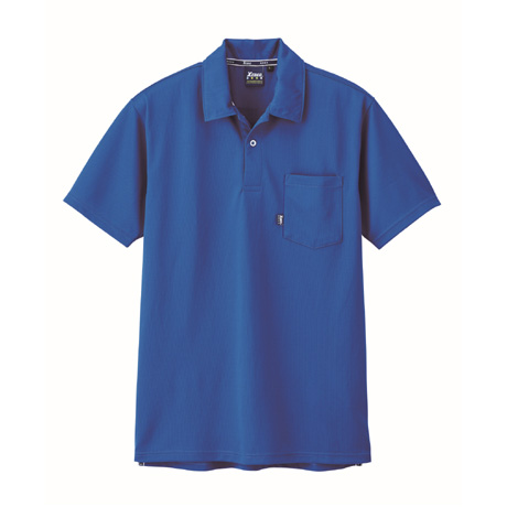 ストレッチ半袖ポロシャツ【6140-XEB】 46.ロイヤルブルー