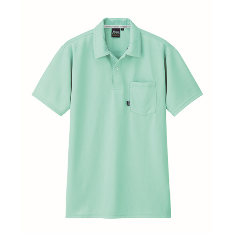 ストレッチ半袖ポロシャツ【6140-XEB】 67.ミントグリーン