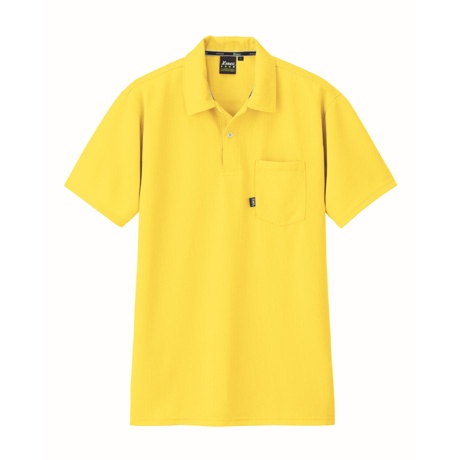ストレッチ半袖ポロシャツ【6140-XEB】 80.イエロー
