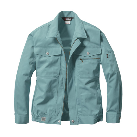 エコ長袖ブルゾン【615-BAT】 4.ミストブルー