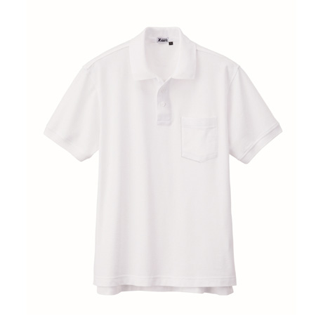ストレッチ半袖ポロシャツ【6170-XEB】 32.シロ