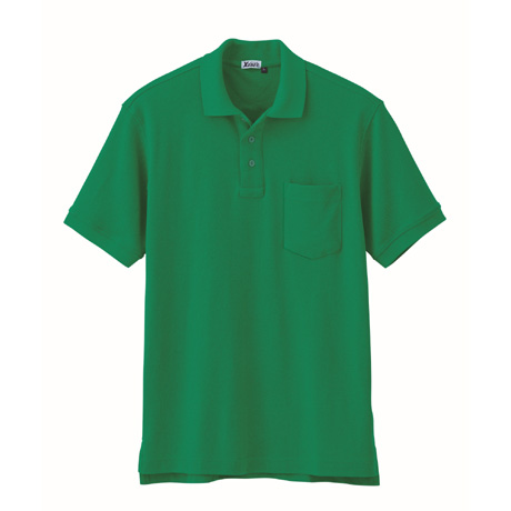 ストレッチ半袖ポロシャツ【6170-XEB】 66.エメラルドグリーン