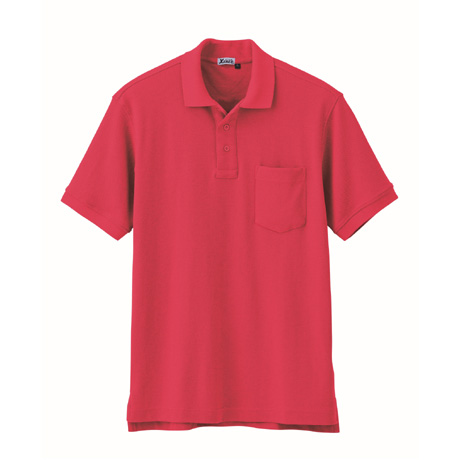 ストレッチ半袖ポロシャツ【6170-XEB】 71.レッド