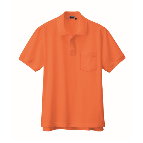 ストレッチ半袖ポロシャツ【6170-XEB】 82.オレンジ