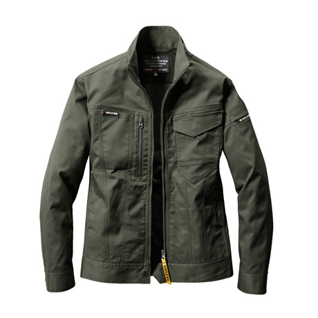 テーパードシルエットジャケット【6201-BAT】 14.ミルスグリーン