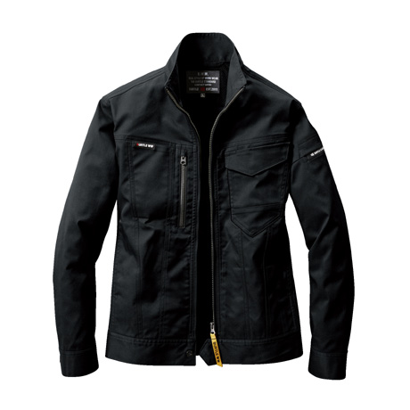 テーパードシルエットジャケット【6201-BAT】 35.ブラック