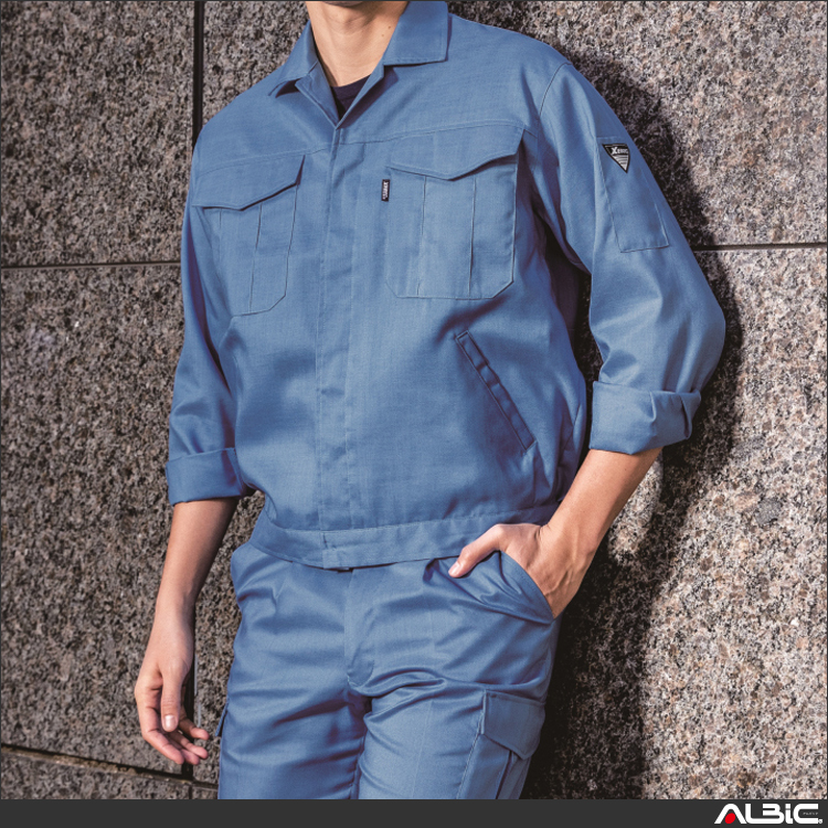 高通気性清涼素材長袖ブルゾン【6254-XEB】 商品写真