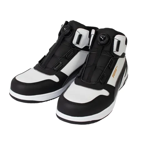 PUMA プーマ 安全靴 フロントコートディスク ミッド ブラックXレッド 【632120-UNW】 