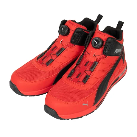 PUMA プーマ 安全靴 スイッチパック ディスク ミッド レッド 【632140-UNW】 