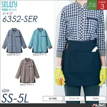 八分袖ニット切替チェックシャツ 【 63...