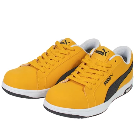 PUMA プーマ 安全靴 アイコニック ロー イエロー 【642030-UNW】 