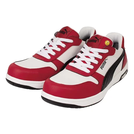 PUMA プーマ 安全靴 フロントコートロー レッド 【642090-UNW】 