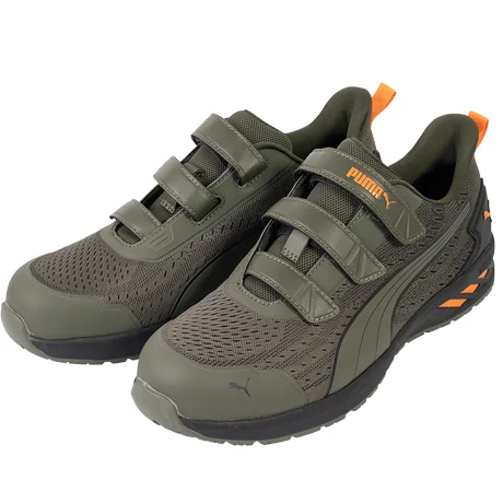 PUMA プーマ 安全靴 グライド ロー フック＆ループ オリーブ 【644060-UNW】 