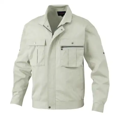 作業服 長袖ジャケット アイボリー 【657-BBO】 