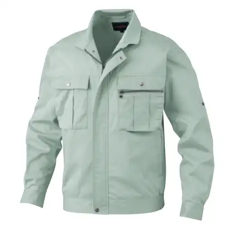 作業服 長袖ジャケット スモークグリーン 【657-BBO】 