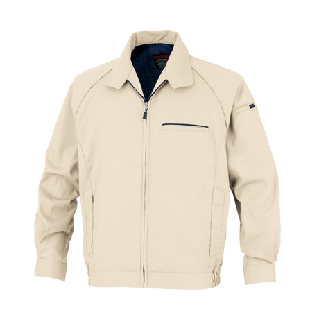 形態安定長袖から-ブルゾン【66002-OKH】 C3.アイボリー