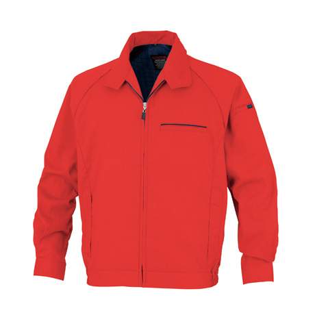 形態安定長袖から-ブルゾン【66002-OKH】 C5.レッド