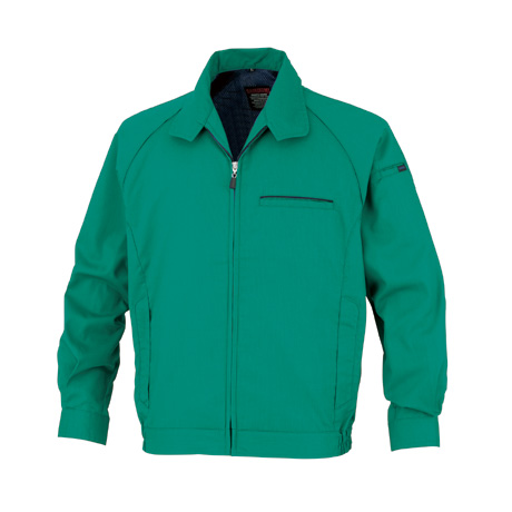 形態安定長袖から-ブルゾン【66002-OKH】 C6.グリーン